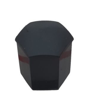 wheel nut cover black long