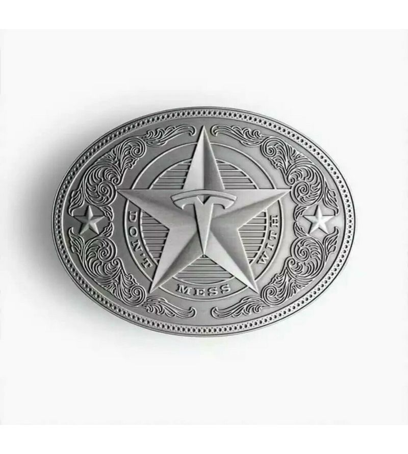 Tesla giga texas belt buckle limited edition don't store mess with